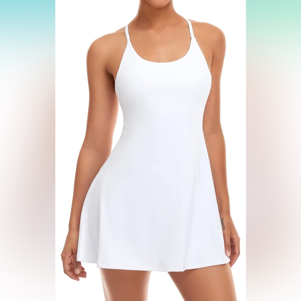 White tennis dress